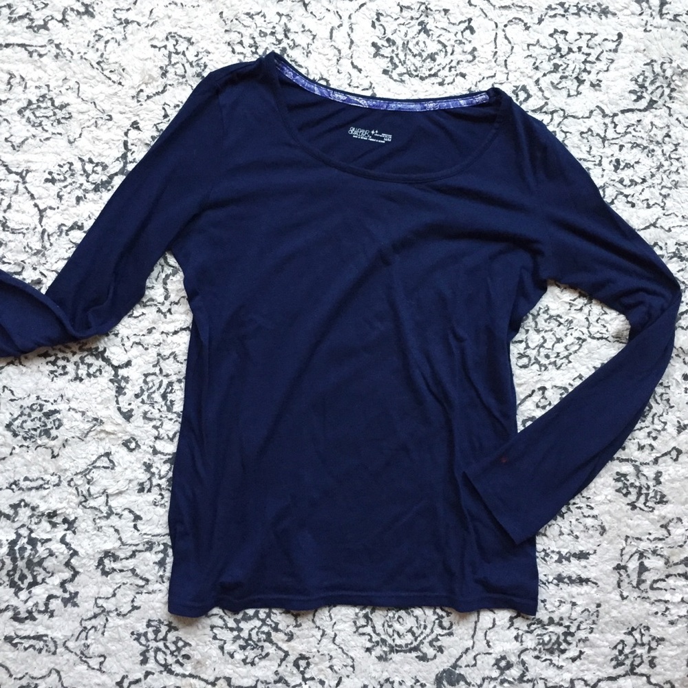 Long Sleeve Blue Top • Sleepwear